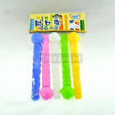 5 Pcs 6 Inch Multi-Color Seal Clip Yola Brand for Sealing Chips & Biscuit Packets