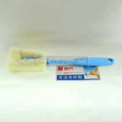 Blue Color Bottle Cleaning Brush Plastic Bristle
