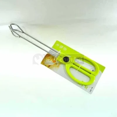 10 Inch Stainless Steel Scissor Tong with Plastic Handle