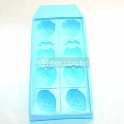 Blue Color Plastic Ice Making Box Multi Fruit Shaped Ice