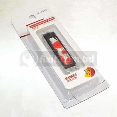 2 Inch Black and Red Color Stainless Steel Fancy Nail Cutter Rimei Brand