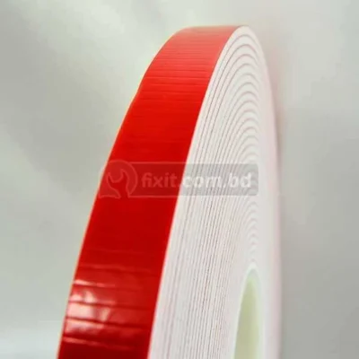 1 Inch Red Cover Double sided Foam Tape For Hanging Things (High Quality)