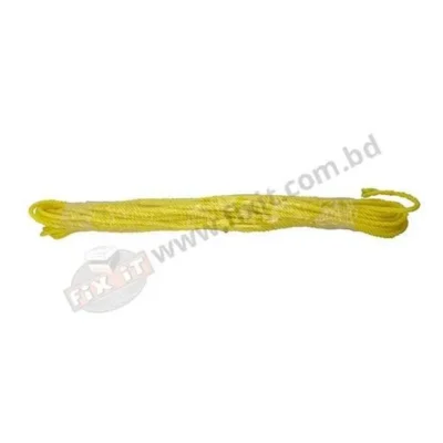 102 gm 0.20 Inch Yellow Color Polyester/Nylon Rope