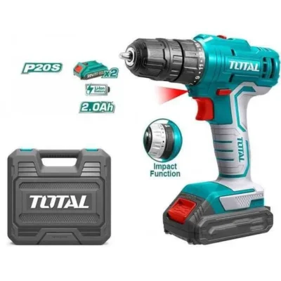 20V 45NM 2pcs Battery Impact Drill Machine Total Brand TIDLI200215