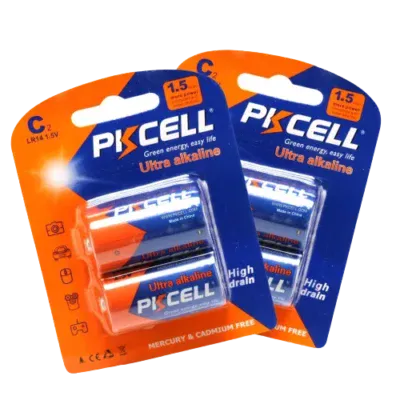 1.5V High Power Alkaline C Size Battery Pkcell Brand LR14