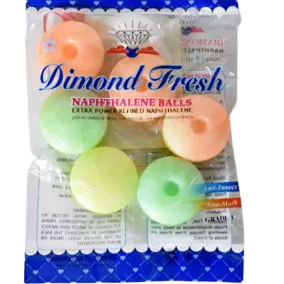 6 Pcs Packet Naphthalene Ball (Multi Color)