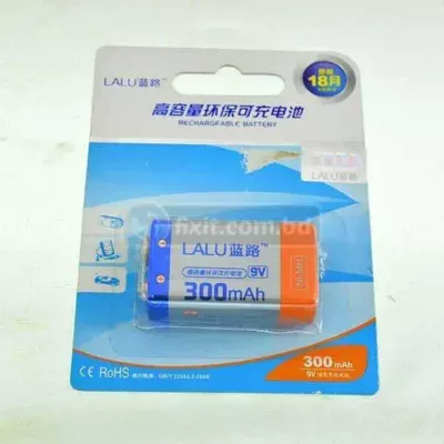 1 Pcs Packet 300mAh 9 Volts Rechargeable Battery Lalu Brand