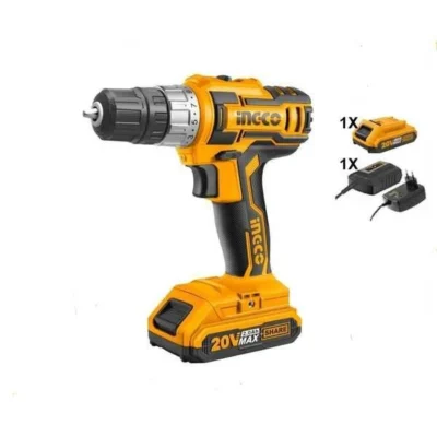 20V / 45NM Lithium-Ion Cordless Drill Machine Ingco Brand CDLI200215