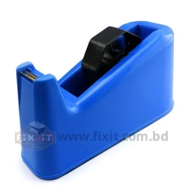 Blue Color Tape Dispenser for Clear Office Tape fro 4 Inch Tape with 1 Inch Thickness