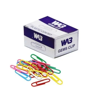 Plastic Coated Gems Clip WA3