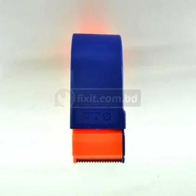 Blue & Orange Tape Cutter for Dispensing Clear Packing Tape