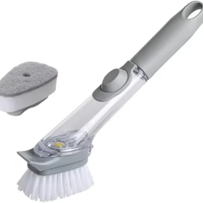 Automatic Detergent Sponge Brush Wash Kitchen Tool Cleaning Brush Long Handle – Fixit.com.bd