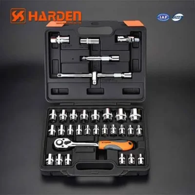32PCS 1/2Inch Chrome Vanadium Socket Set Auto Harden Brand