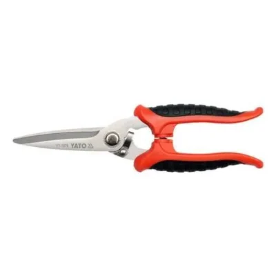 Multi Function Scissors with Comfortable, long arms lined with a non-slip TPR layer Metal Cutter YATO YT-1976
