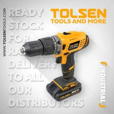 20V 1400rpm 58Nm Cordless Drill Machine with Impact Function Tolsen Brand 79034