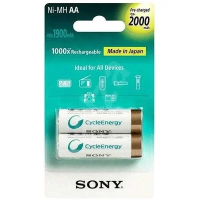 Sony Ni-MH AA Size 2000 mAh Rechargeable Battery