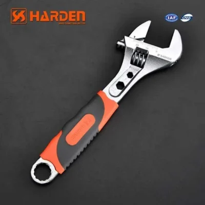 10inch Adjustable Wrench With Rubber Grip Harden Brand -540560