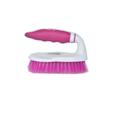 Pink and White Color Smart Cloth Brush with Plastic handle