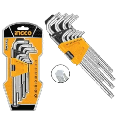 9Pcs Hex Key Set Ingco Brand HHK13091