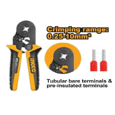 6 Inch Ratchet Crimping Pliers Ingco Brand HRCPG05210