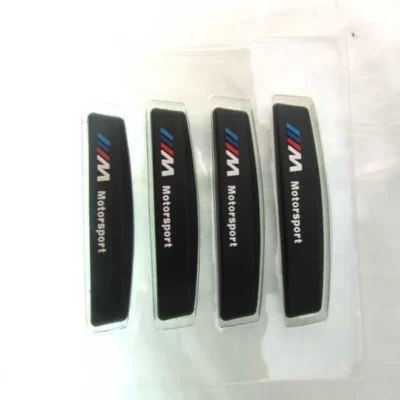 4pcs Black Color Rubberized Universal Car Door Removable Anti Crash Strip Edge Guard Stickers