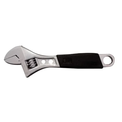 10 inch Adjustable Wrench with Black Color Rubber Grip Handle JETECH Brand AWS-10