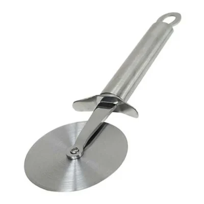 Pizza Cutter Round Shape Knife – Silver