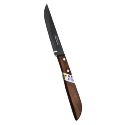 Kitchen Knife Wooden Handle – Elegant Silver Chef Knife