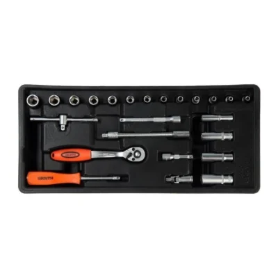 24pcs Socket Set Used To Take Off or Tighten Nuts, Bolts, and Other Types Of Fasteners Harden Brand 520631