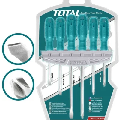 6 pcs screwdriver set TOTAL Brand THTDC250601