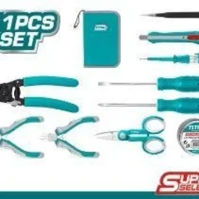 11 Pcs Electricians Hand  Tools Set Total Brand TKETS0111