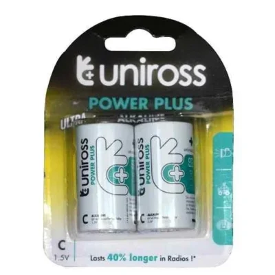 1.5 Volts C Size Alkaline Battery Uniross Brand
