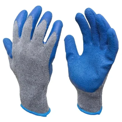 2 Pcs Cut Resistant Safety Hand Gloves Blue Colour