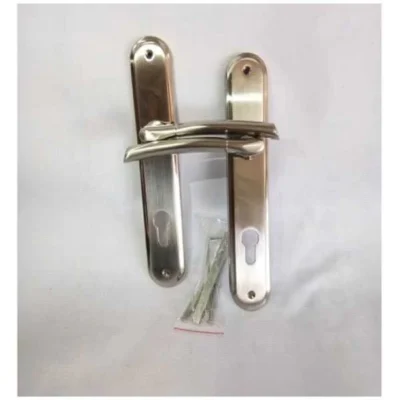 Stainless Steel Color Door Handle Cylinder Lock set- Yale Brand ZP414SN