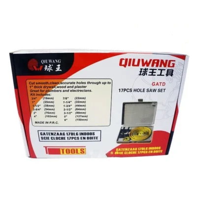 17PCS Hole Saw Kits For Wood Qiuwang Brand