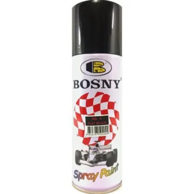 400 ml Flat Black Color Spray Paint Bosny Brand