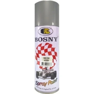 400 ml Silver Color Spray Paint Bosny Brand
