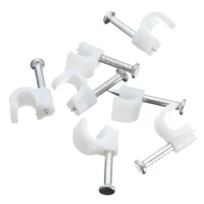 Size-12 Cable Clip with Pre-Installed Nail (12 Pcs Packet)