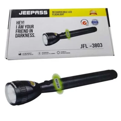 High Quality JEEPASS JFL-3803 Rechargeable LED FlashLight