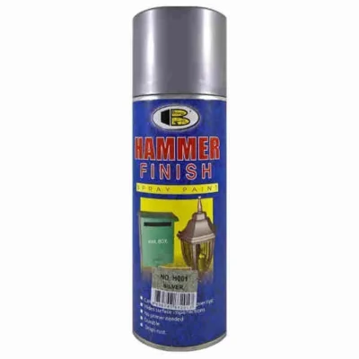 400ml Hammer Finish Silver Color Spray Paint Bosny Brand