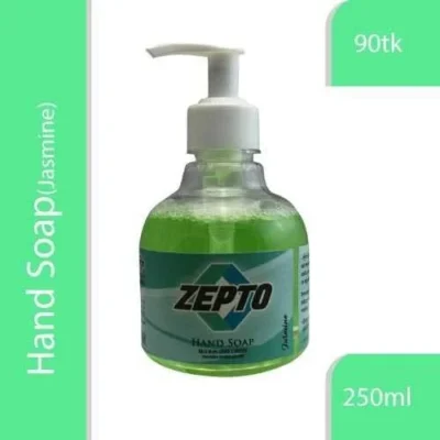 Liquid Hand Soap Zepto Brand Antibacterial Antiviral Jasmine Scented – 250ml