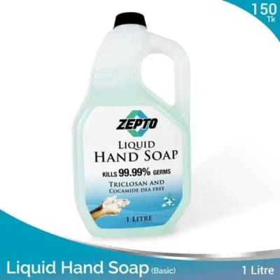 1 Liter Handwash Zepto Brand Antibacterial Antiviral – Basic Quality