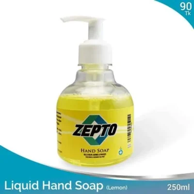 Handwash Zepto Brand Antibacterial Antiviral Lemon Scented – 250ml