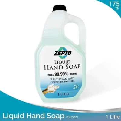 1 Liter Handwash Zepto Brand Antibacterial Antiviral – Super Quality