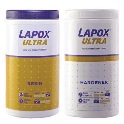 Epoxy Resin and Hardener Lapox Ultra Brand Yellowish Color