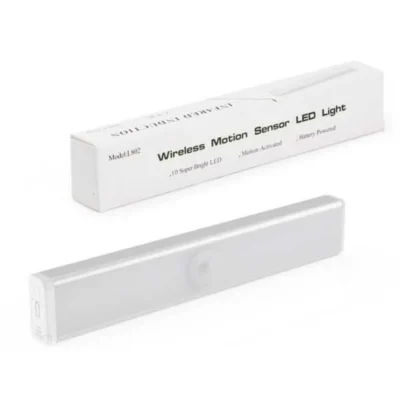 Wireless Motion Sensor 6-LED Battery Operated Light for Cabinet Drawer