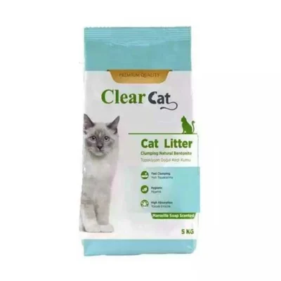 5kg Clear Cat Clumping Cat Litter – Marseille Soap