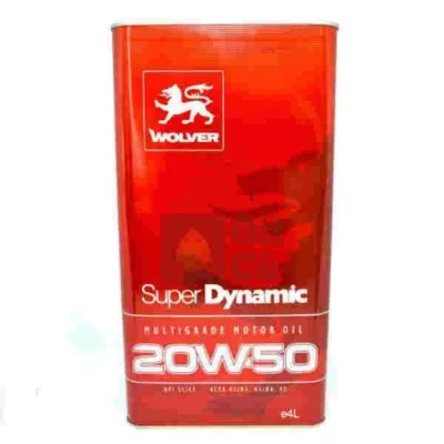 4 Liter Dynamic Multi-grade Semi Synthetic Motor Oil Wolver Brand 20W-50