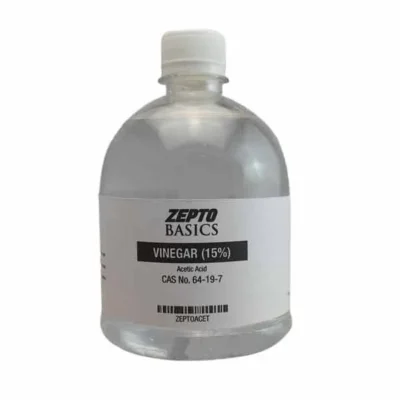 15% Acetic Acid (Vinegar) remove mold & mildew, lime scale & watermarks