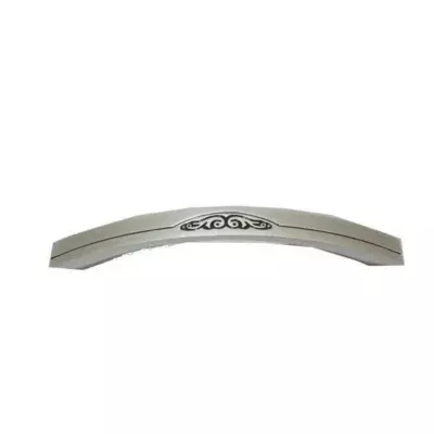 128mm Stainless Steel White Color Furniture Handle Victorian Cut Design